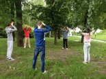 Занятия цигун в парке "Черное озеро", 2017г